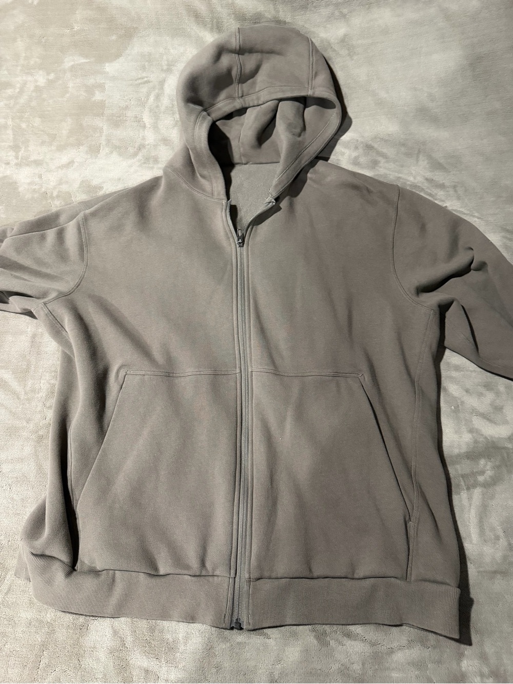 Men's Full-Zip Hooded Sweatshirt - Gray